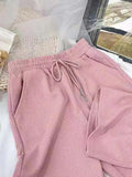 Leg Sweatpants Women Summer Casual Trousers 2022 Pink Clothes Sweatpants Pants Woman Women's Bottoms Womens Summer