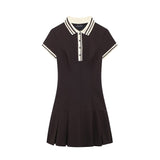 2025 New Women's Retro Body-Creats Bumping Color Ribs Wide Folding