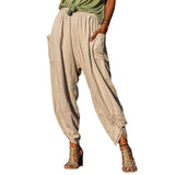 Casual Summer Bloomers Loose Cotton Linen