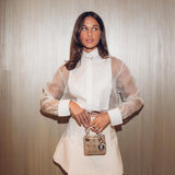 Toloer / Summer 2023 Fashion Shirt Women's Long Sleeve Lapel Organza Patchwork Shirt Top Transparent Sexy Women's Clothes-Outfit