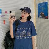 Toloer T-Shirt Girls Summer 2024 New Korean Version Loose Thin Student Jacket Girls 'College Style Women's