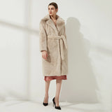 Ladies Faux Leather Long Coats Femme Pockets Soft Mink Fur Women Trendy Street Style Loose Short Outwear