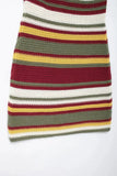 Knitted Stripe Halter Collar Mini Dress-Outfit