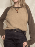Ribbed Raglan Sleeve Tee-Outfit