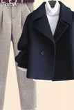 Toloer Autumn Winter Wool Suit Jacket Jacket Long Sleeve Knitted Sweater Casual Trousers Three Piece Set Elegant Women's Pant Set 1215-1-Outfit