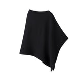 2025 New French Minimalist Penitry Small Irregular Knitted Shawl
