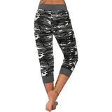 Women's Pants Sports 2023 New Casual Fashion Casual Fit Yoga Camo Print Drawstring Capris Breathable Comfortable Streetwear