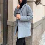 WOTWOY Thickening Cotton-Liner Padded Parkas Women Wide-Waisted Winter Puffer Jackets Female Windbreaker Solid Casual