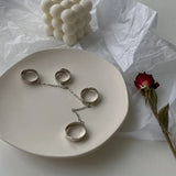 Four Fingers Alloy Rings-Outfit