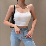 Thai New Solid Color Small Slings Hottie Vest Pure Want To Repair The Body Of The Thin Striptlet Backclothing New