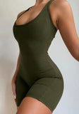 Sporty Sleeveless Slim Fitted Jogger Yoga