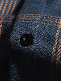 Men's Checkered Long Sleeve Button Shirt-Outfit
