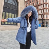 New Coat Female Winter Dress Short Down Cotton Clothing Large Size Korean Student Sent To Overcome The Thin And Thick Loose Cotton-Padded Jacket-Outfit