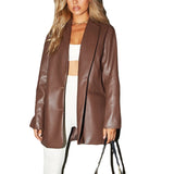Leather Blazer-Outfit