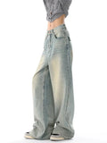 baggy boyfriend jeans with faded