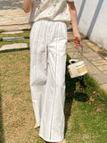 Cotton Trousers Women's Vacation Casual Women's Trousers French Design Trousers Women's Loose Thin Breathable Pants