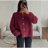 2025 Women's Comfortable Casual Solid-Colored Knitted Shirt