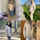 Wixra Womens Jacket New Fashion Solid Turn Down Collar Overcoat Casual Outerwear and Coats Ladies Streetwear Autumn