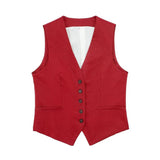Fall 2024 New Women's Casual Linen Blend Vest Vest Shorts Set W085 8291-Outfit