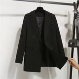 Toloer Jacket Female 2024 Spring And Autumn Net Red New Autumn Dress Korean Version Loose Suit Brown Blazer Jacket Female-Outfit