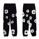 Trend Sports Shirt Hip-Hop Wood Cotton Printing Suit High Street Loose Hooded Suit-Outfit