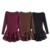 New Women's Fashion Elegant Sexy Cascade Decoration Short