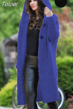 Long Knitted Cardigan Women Tops Vintage Solid Elegant Loose Soft Sweater Coat Korean Fashion Streetwear