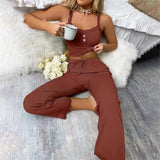 2024 Casual Pajamas Female Summer Lace Sling Trousers Sexy Hot Girl Home Clothes