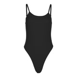 Toloer Summer New Women's Wear Slim Show Thin Fashion Pure Color Sleeveless Sling Jumpsuit-Outfit