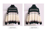 Autumn and Winter Turtleneck Christmas New Year Sweater Women Winter Thickened Outer Wear Loose and Lazy Style Western
