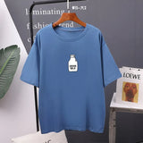7 color Printed T Shirt Women 2020 New Harajuku Korean Oversized 100% Cotton Summer Tees Ins Soft Female