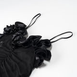 Homemade New Women's Classic Fashion High Waist Solid Color Suspension