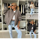 Winter Solid Color Long Sleeve Casual Cracelet Coat Women's