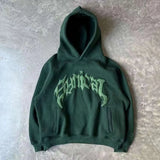 Popular Vintage Letter Print Pullovers Hoodies Men Y2K New Harajuku Style Loose Sweatshirt Unisex Casual Joker Hoodie