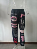 And Winter Explosion Of Women's Clothing 2025 New Printing Fashion Loose Waist Sports Leisure Harun Pants
