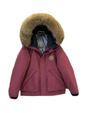 Raccoon Big Hair Collar Overalls Down Jacket Female 2024 Winter Fashion Thickened Couples Frost Resistant Outdoor Assault Jacket-Outfit