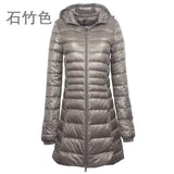 7XL Ultra Light Down Parka Winter Coat Female Women Duck Warm Long Feather Puffer Light Jacket Plus Size Outerwear