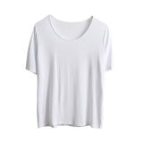 Modal T Shirt Women Summer Candy Color O Neck Basic Tshirts 9 Colors Tees for Ladies Ins Comfortable Female