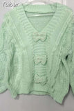 Women Sweater Fashion Patchwork Lace Ruffles Knit Cardigan Korean Beading Pink Y2K Tops 2023 Autumn Woman Swaters