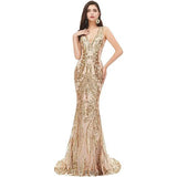 New Annual Evening Dress Sleeveless Sexy V-Neck Dress Party