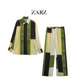 Homemade New Women's Seamed Tense Tense T-Shirt Silky Sty Printed