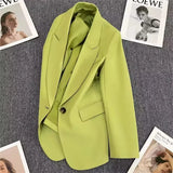 Blazer Woman 2025 Spring And Autumn New Small Buckle Fashion Trend Of The Temperament Suit