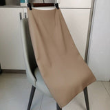 And Summer 2025 New OL Commuter Professional Bag Hip Skirt In The Long Black High-Waist A Word Straight Suit