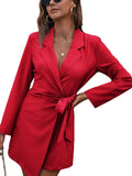 Autumn And Winter New Tice With Belt Top Loose Candy Color Long