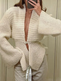 Luxury Irregular Knitted Cardigan Dress Women Warm Comfortable Fashion High-End Temperament Afternoon