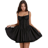 Spring Summer New Sexy Women's Lace To Receive Belt Sling Small Skirt