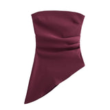 Homemade New Women's Classic Fashion Flawed Asymmetrical T-Fash