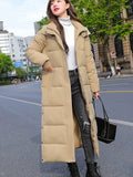 2022 Thick Down Parka Women Hooded Winter Warm Coat Korea Long Down Jacket Female Puffer Cotton Padded Jacket Snow