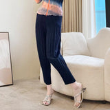 Folded Purple Snowflake Print Skirt Gentle Cream Purple Bump Color Daily Slim High Waist Open Straight