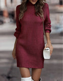 Solid Color Long Sleeve Fashion High